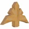 Ekena Millwork Davenport Rough Sawn Timber Gable Bracket, Western Red Cedar, 36"W x 21"H x 4"D x 6"F, 14/12 Pitch GBW036X21X0406DAV00RWR - alternate 2
